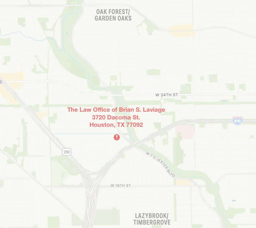 Map showing the location of The Law Office of Brian S. Laviage